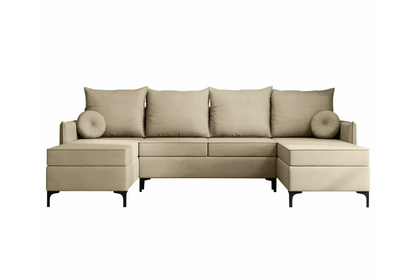 Knocklong 4-sits Hörnbäddsoffa - Cream