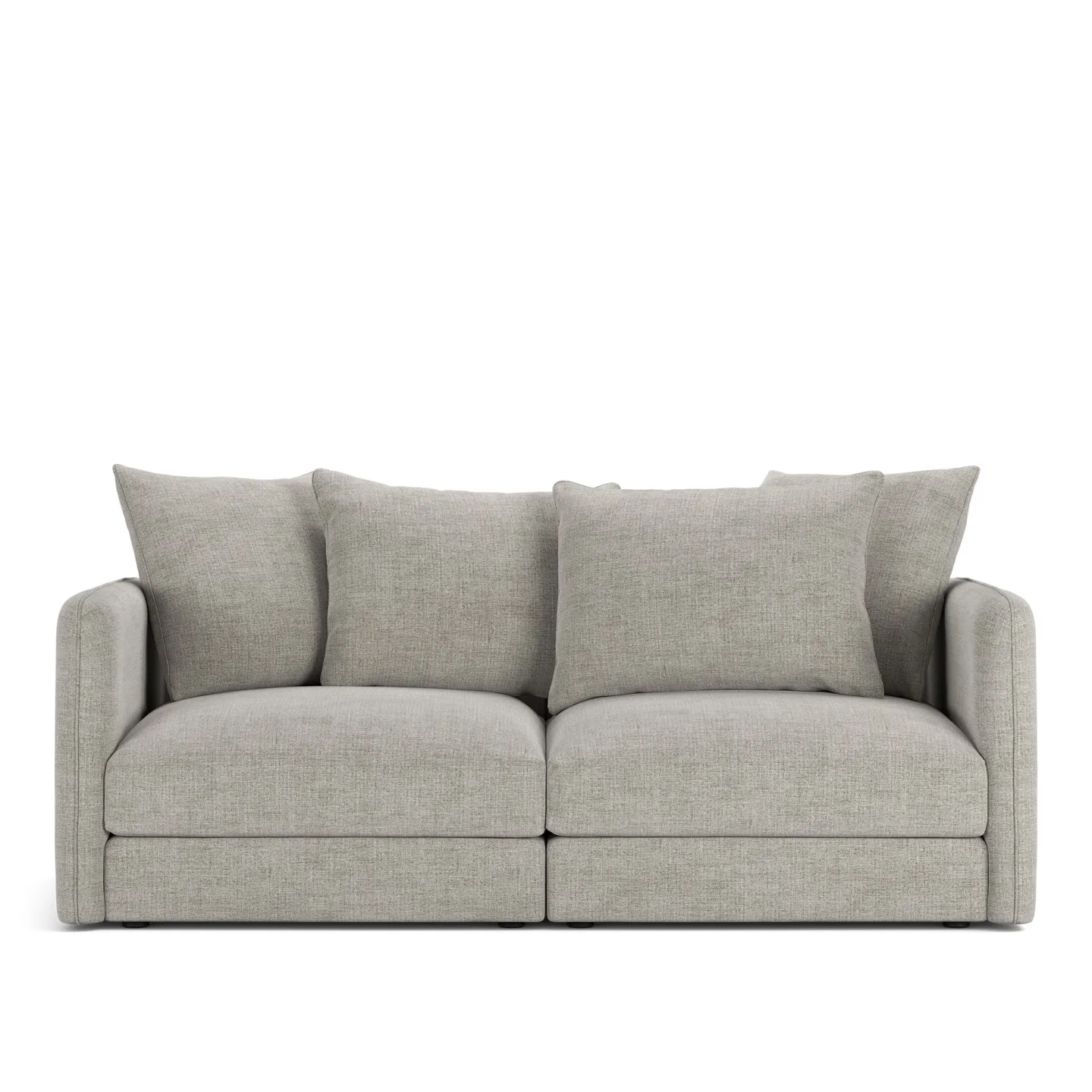 NOGA - Pavarotti 2-Seater, Fixed Cover, Cushion Variant 01, Sienna 103 - Soffor - Grå