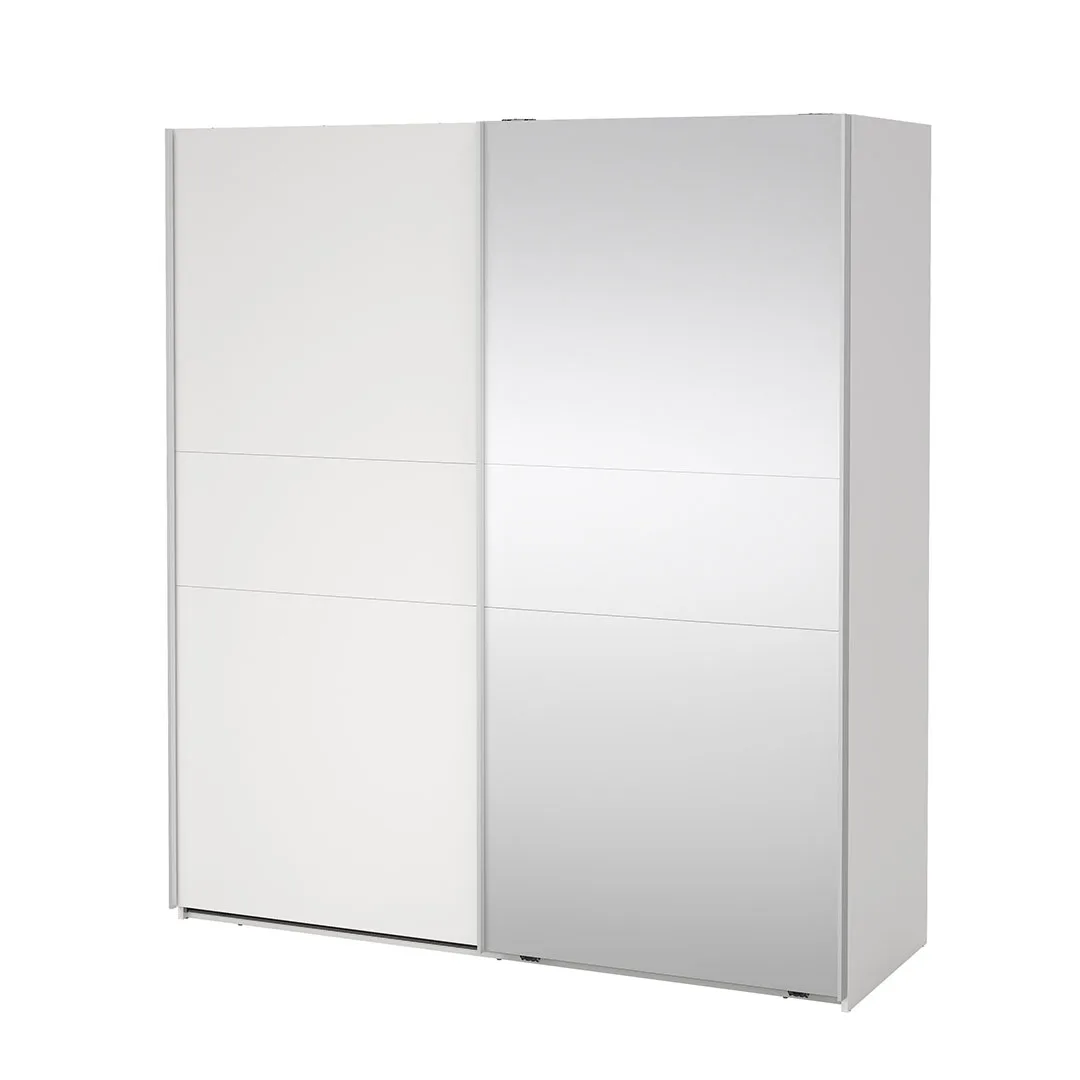 Como Schiebetürenschrank 2 Türen 180x200cm weiß.