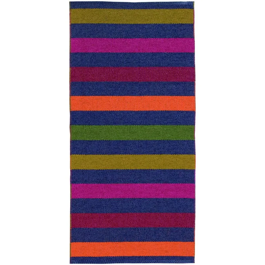 HORREDSMATTAN Outdoor-Teppich Happy Blau 70 cm 400 cm - Farbe: marine - Material: PVC - Outdoor-Teppich