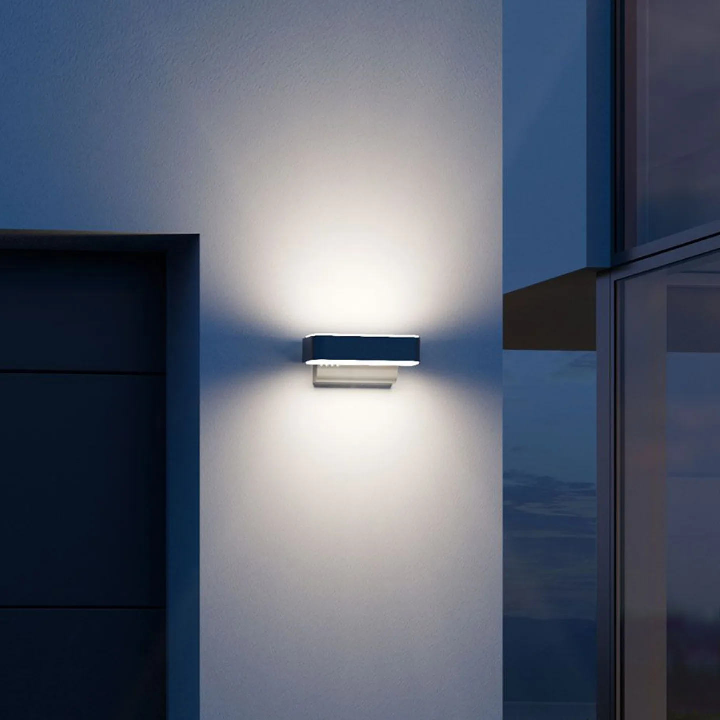 L 810 SC Smart Sensor-Wandleuchte anthrazit - STEINEL - Metall - Mehrflammig