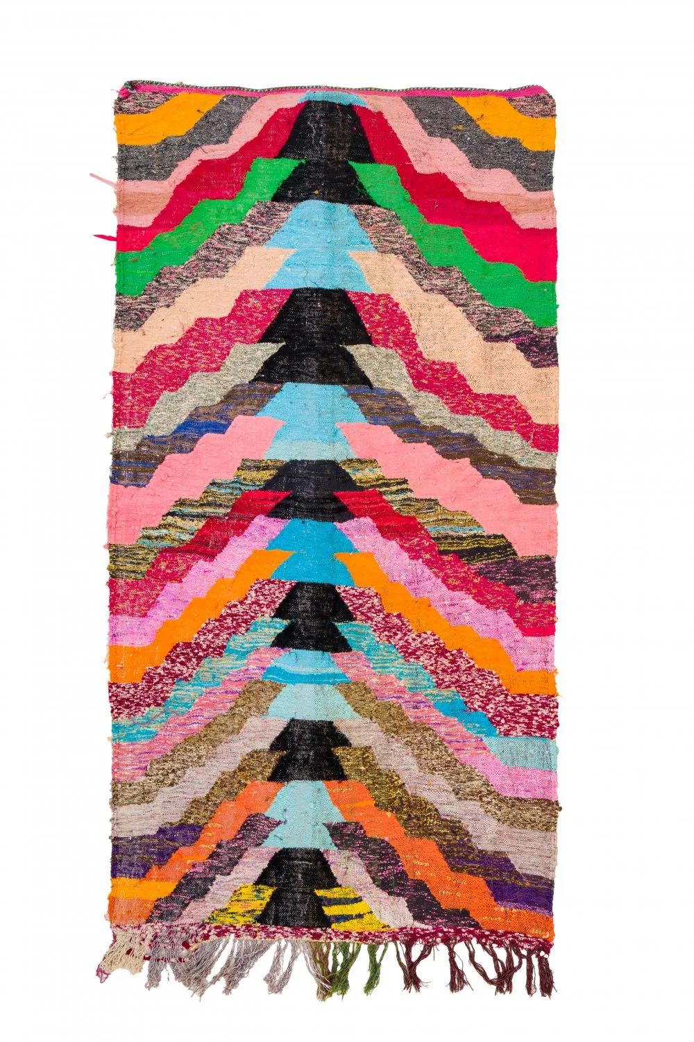Marokkansk Boucherouite-teppe 125 x 250 cm (Størrelse: 125 x 250 cm)