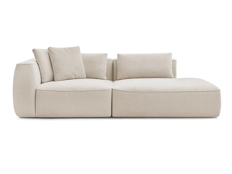 3er Sofa BOBOCHIC LEOPOLD Stoff chiniert beige