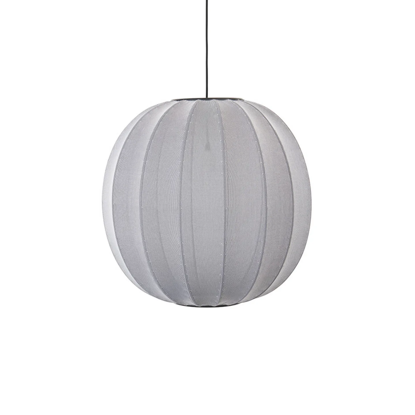 Knit-Wit 60 Round Pendelleuchte Silver - Made By Hand - Schlafzimmer - Aluminium