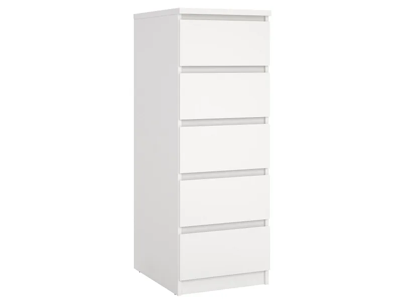 Kommode NAIA 5 Schubladen 50x40.4x111.3cm weiss matt