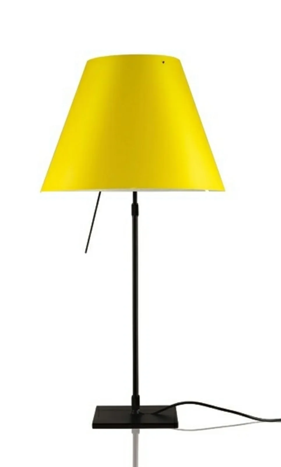 Costanza bordslampa, svart/gul, dimbar - Luceplan - Vardagsrum - Aluminium