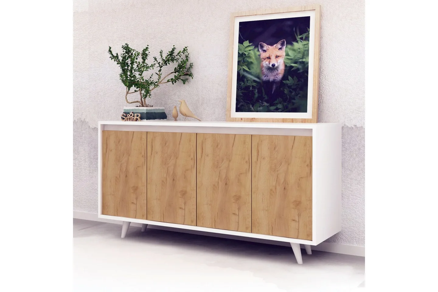 Mod Design Skänk - Trä/Vit