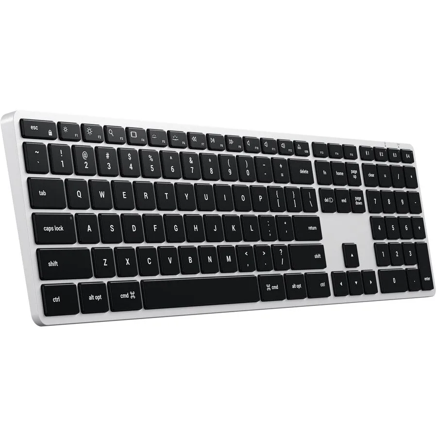 Tastatur Satechi Schwarz/Silber Kunststoff 42.4 cm 11.5 cm - Farbe: silber/schwarz