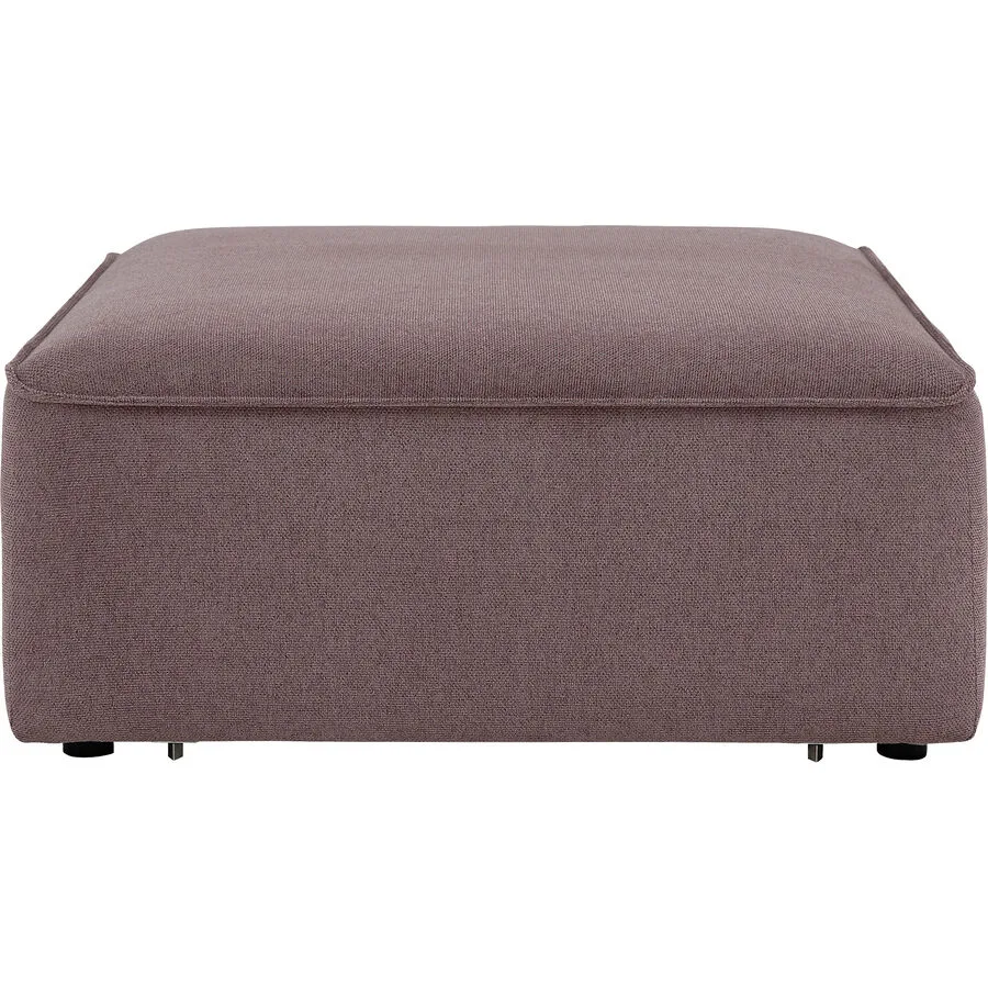 Hocker Melon Rosa Polyester Stoff H 44 B 98 cm