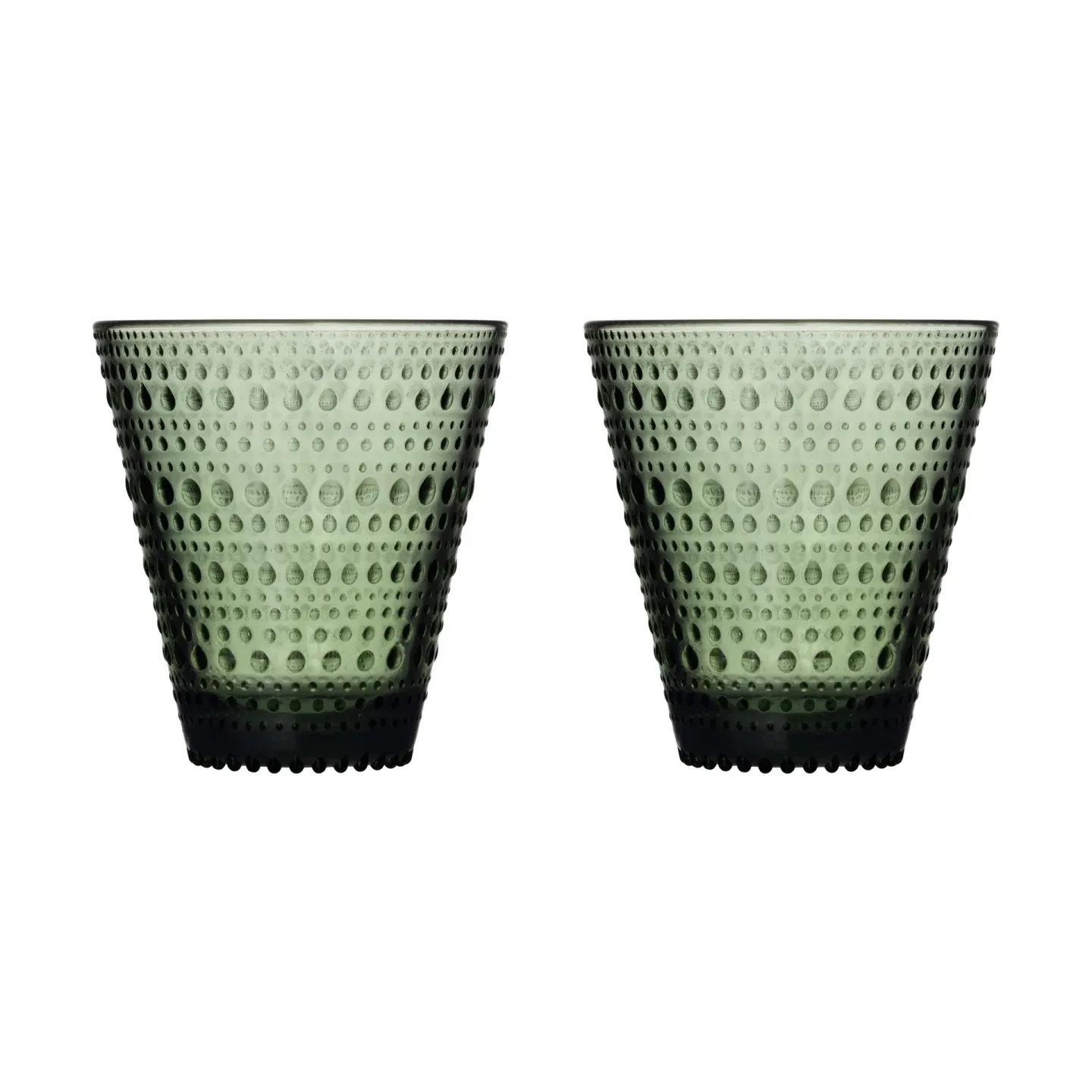 Iittala Kastehelmi Glas 2er Pack Tannengrün