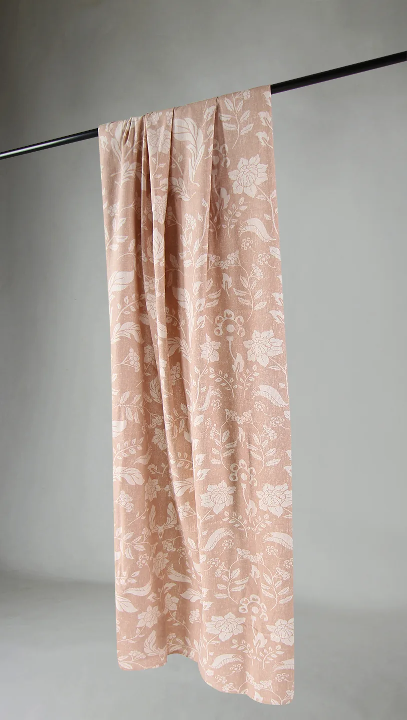 Gardiner - Bomullsgardin Onni (rosa) (Størrelse: 140 x 250)
