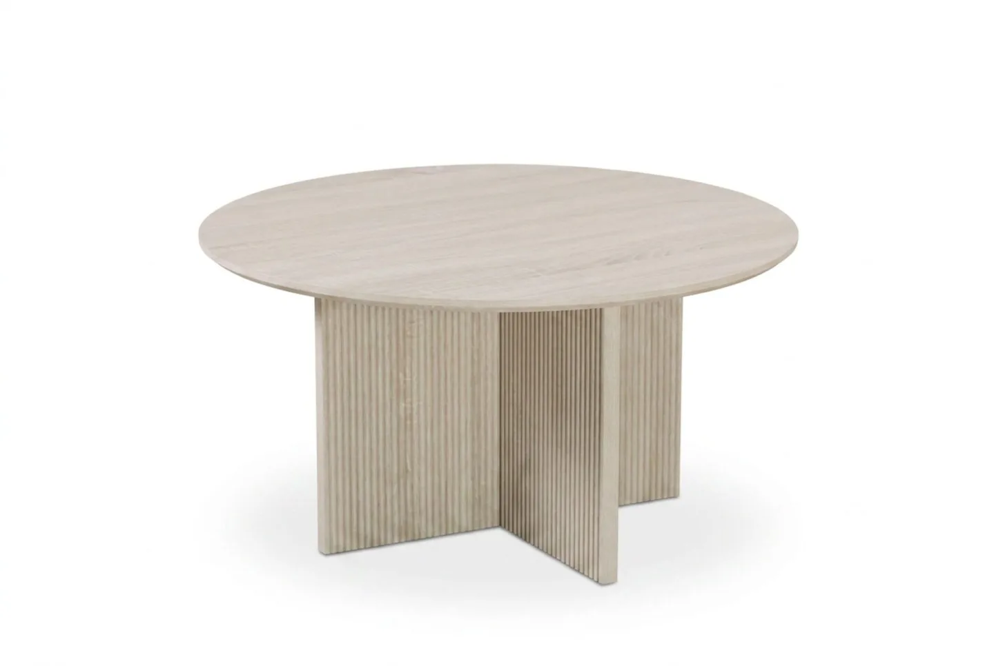 Edda Soffbord Rund 85 cm - Vitlaserad