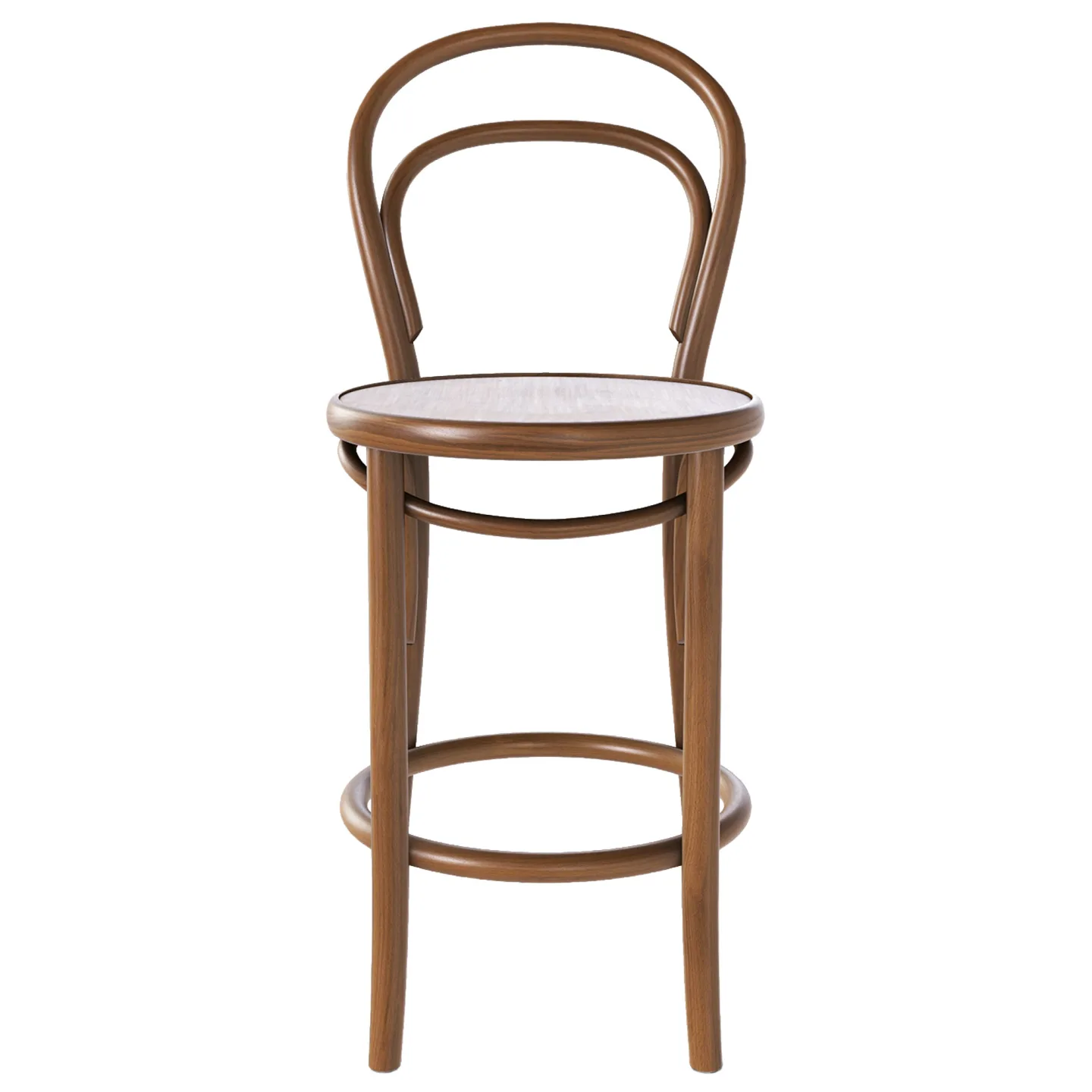 Ton - Ton Barstool 14 Low - Coffee B4 - Barstolar - Michael Thonet - Brun - Trä