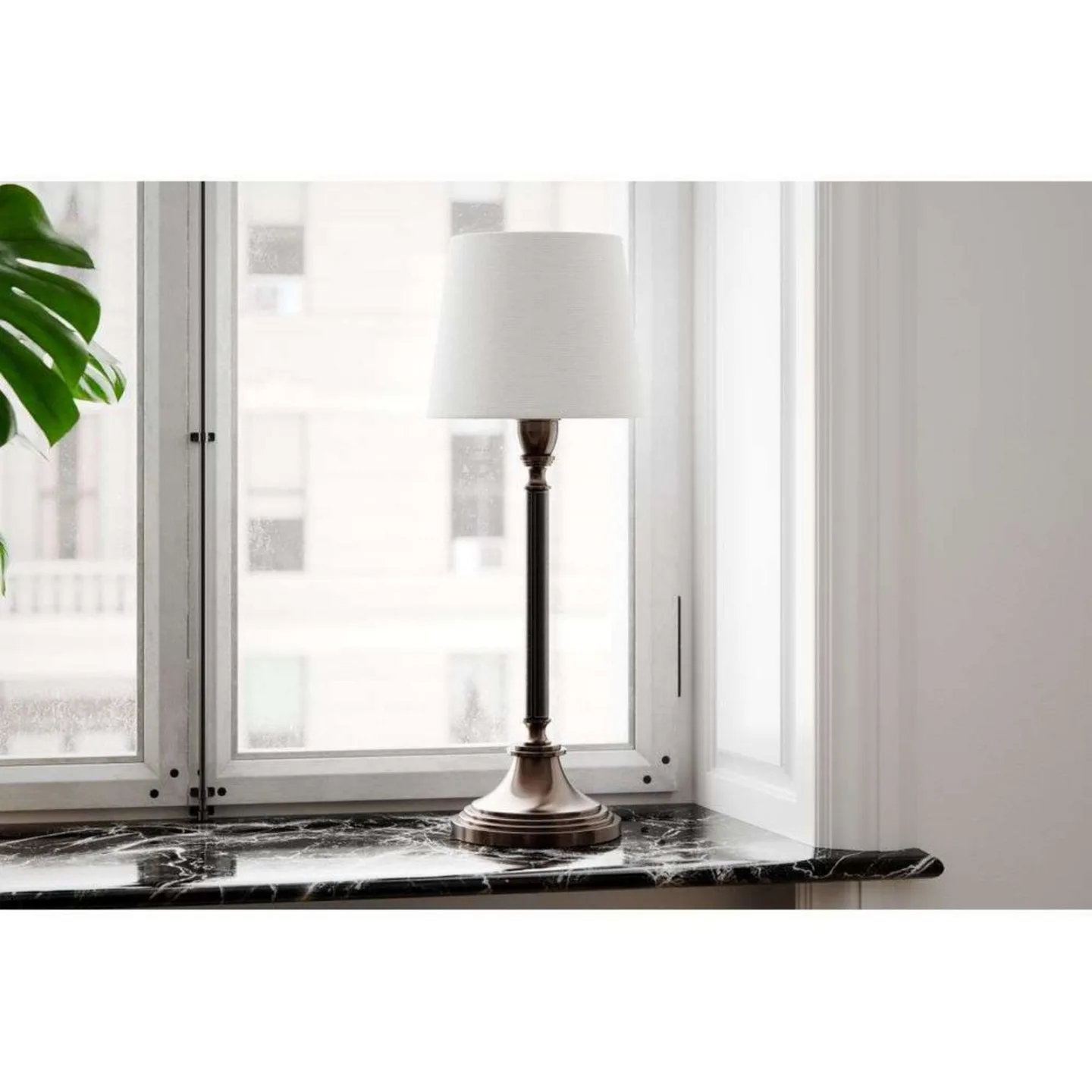 Dinant Bordslampa H60 Vit - By Rydéns - Vardagsrum - Metall