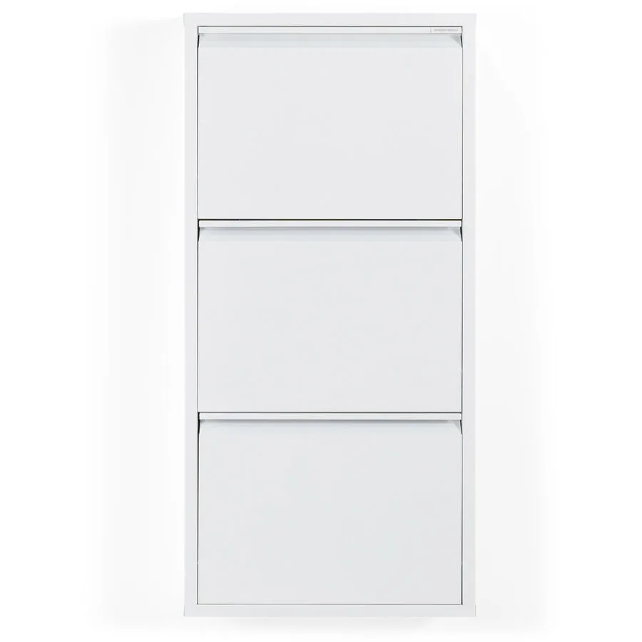 Spinder Design Schuhschrank Hesta Weiss Stahl 50 cm 103 cm