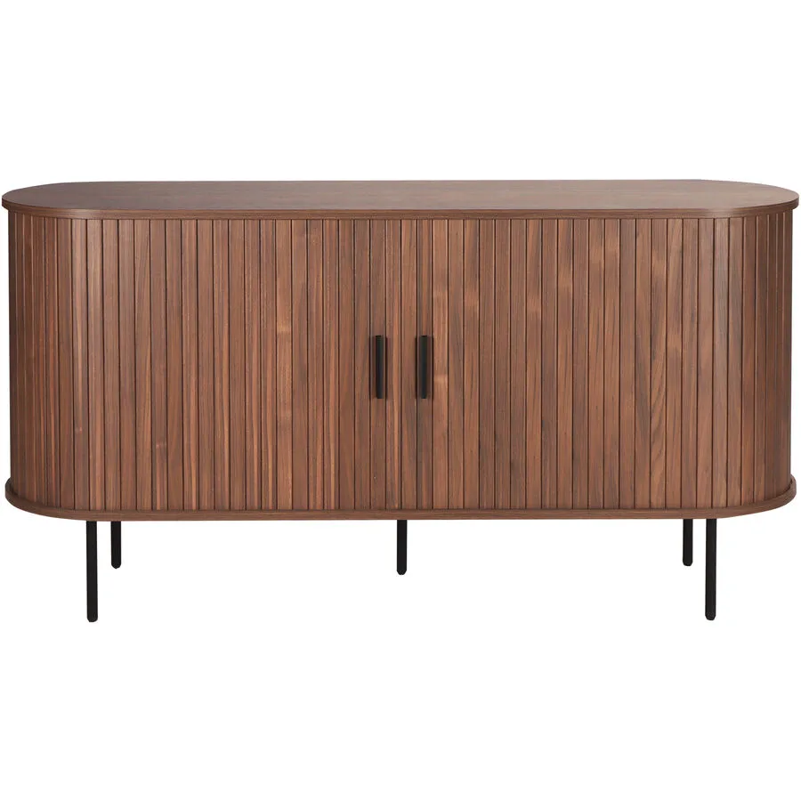 Sideboard Falvo Walnuss Melaminbeschichtete Spanplatte B 140 H 76 cm