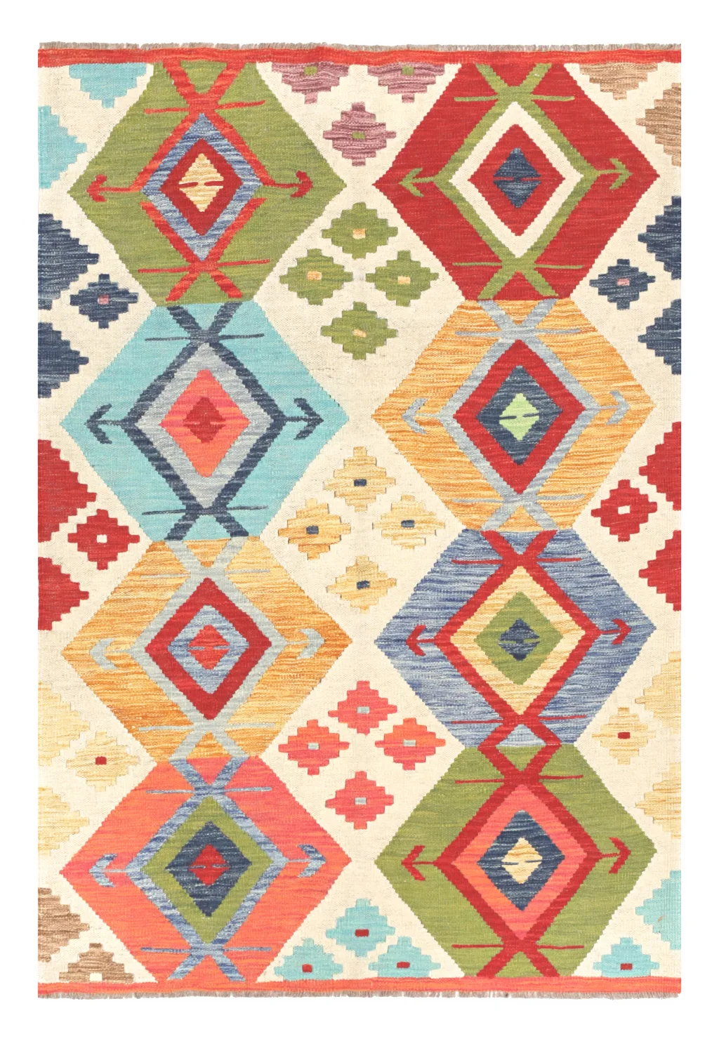 Orientalsk Teppe - Vegi Kelim Hand Woven - 114 x 172 cm (Størrelse: 114 x 172 cm)