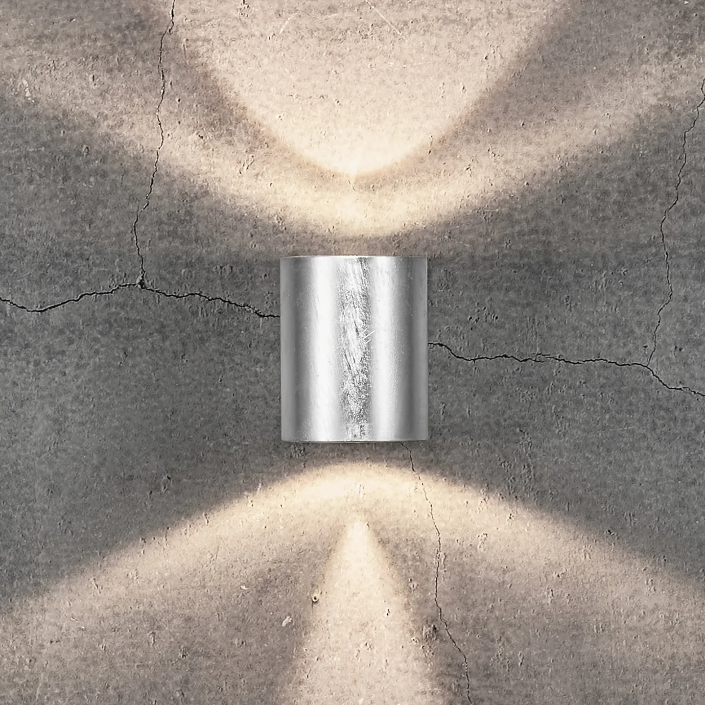 Canto 2 Wandleuchte Galvanised - Nordlux - Modern - Metall - Mehrflammig
