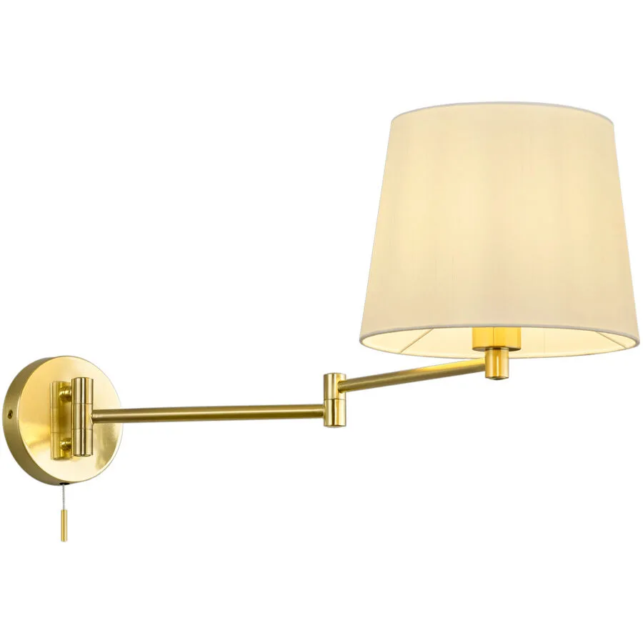 Wandlampe Testa Metall 25.5 cm 32.5 cm - Farbe: messing matt
