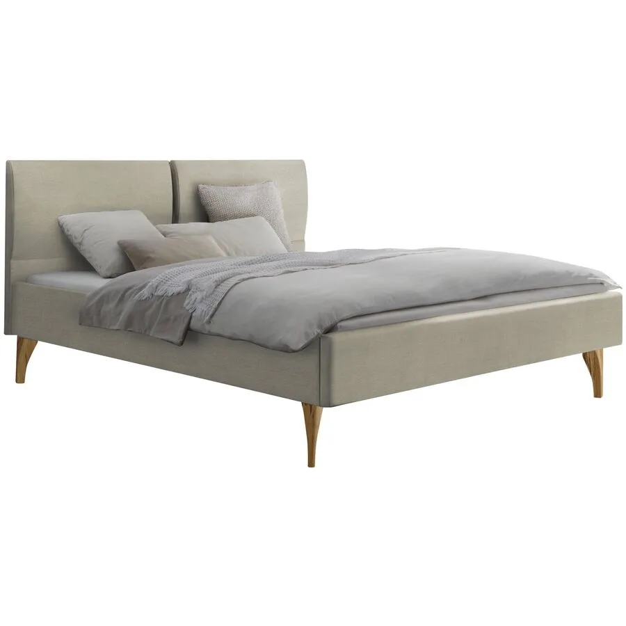 Hasena Bett Dream Pronto beige Kernbuche Massivholz 180 x 200 cm