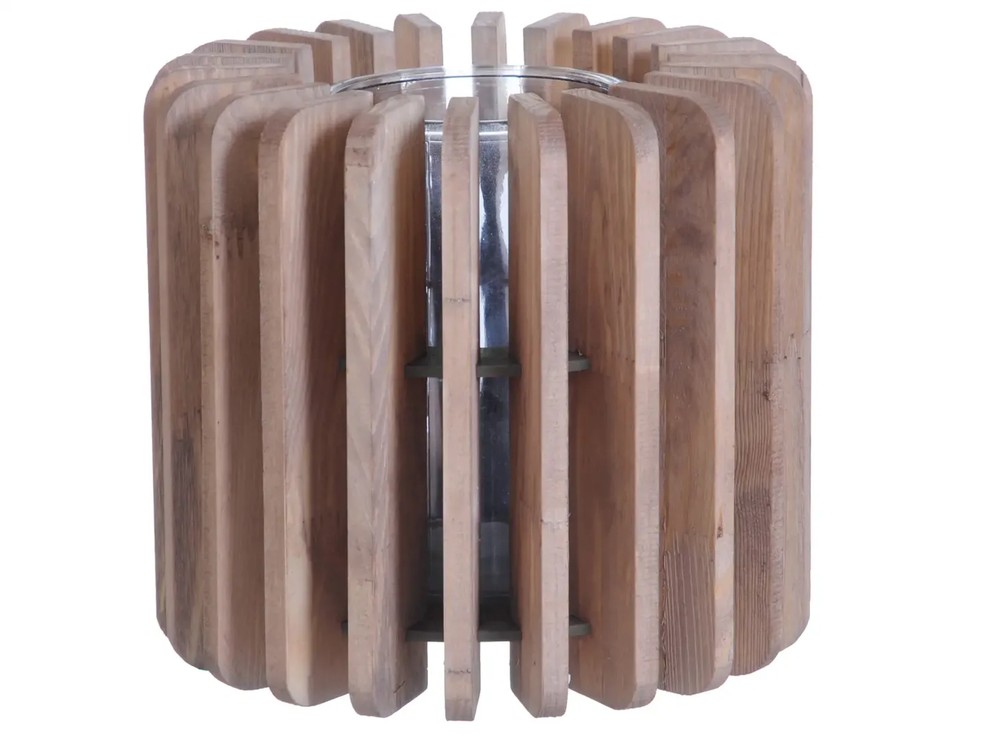 Decofinder Windlicht Holz B: 20 cm | Schubiger Möbel