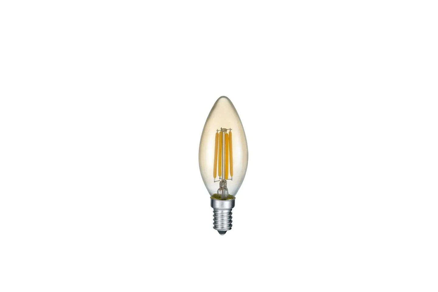 LK LED E14 filament kron 4W 360lm 2700 K brun - Brun