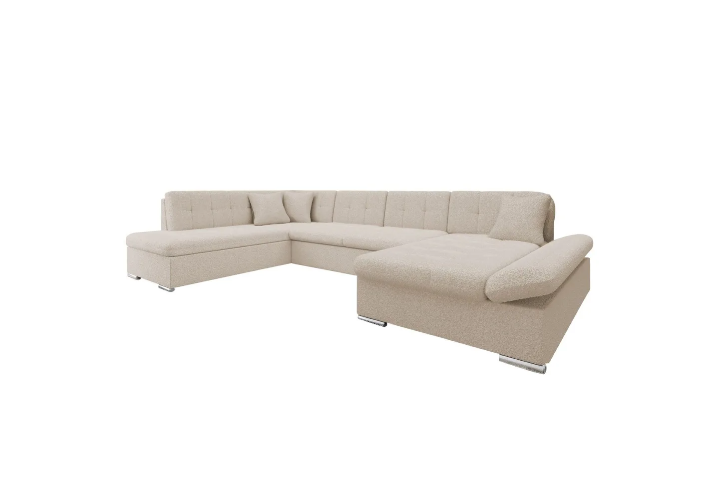 Zumar Soffa med Divan och Schäslong 4-sits - Beige