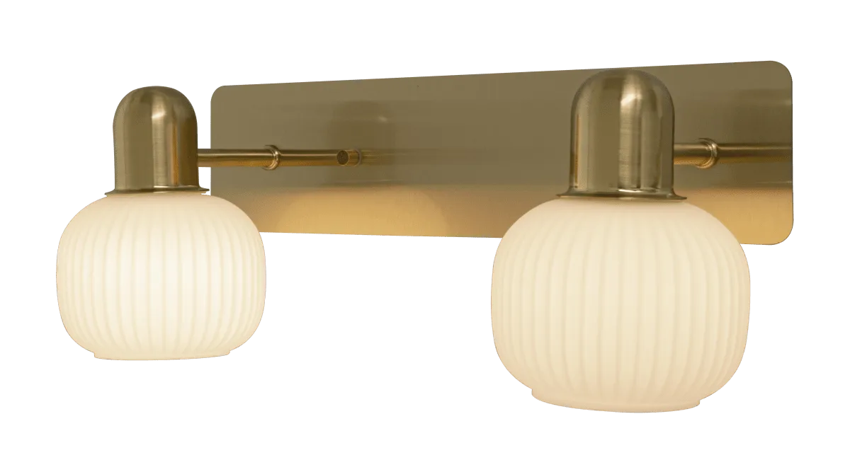 Aneta Lighting - Messina 35cm - Badrumslampa - Matt mässing