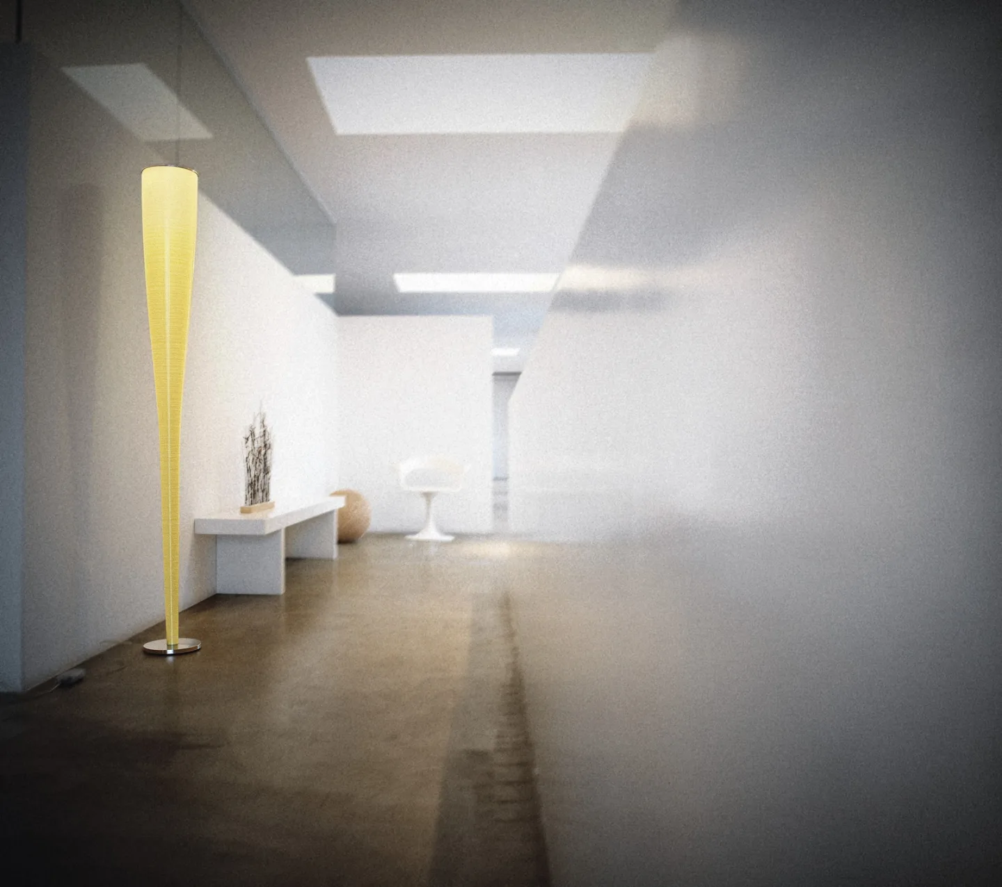 Mite Gulvlampe Gul - Foscarini - Stue - Annet