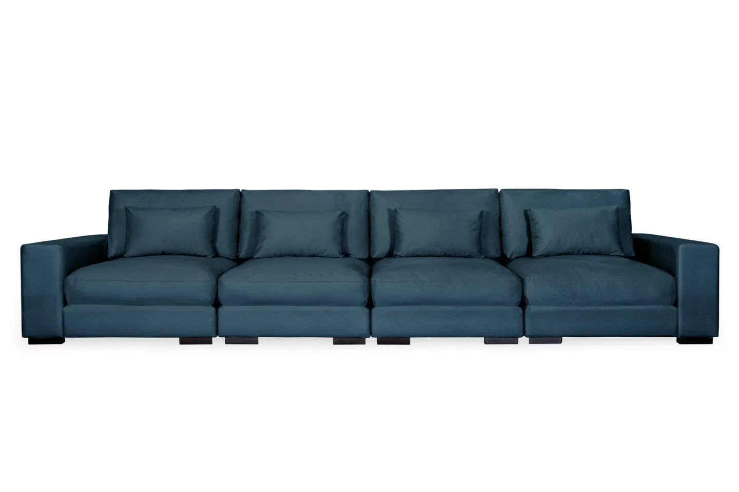 Dubai 4-sits soffa sammet Extra Djup - Blå