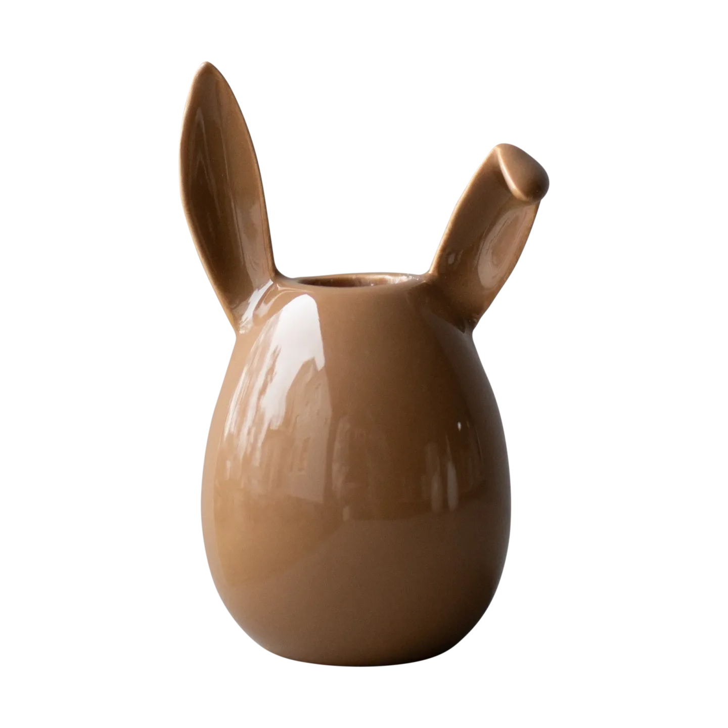DBKD Rabbit Kerzenständer 13 cm Shiny nougat