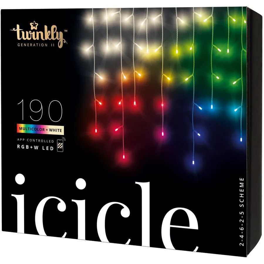 Twinkly Lichterkette ICICLE Kunststoff - Farbe: Transparent