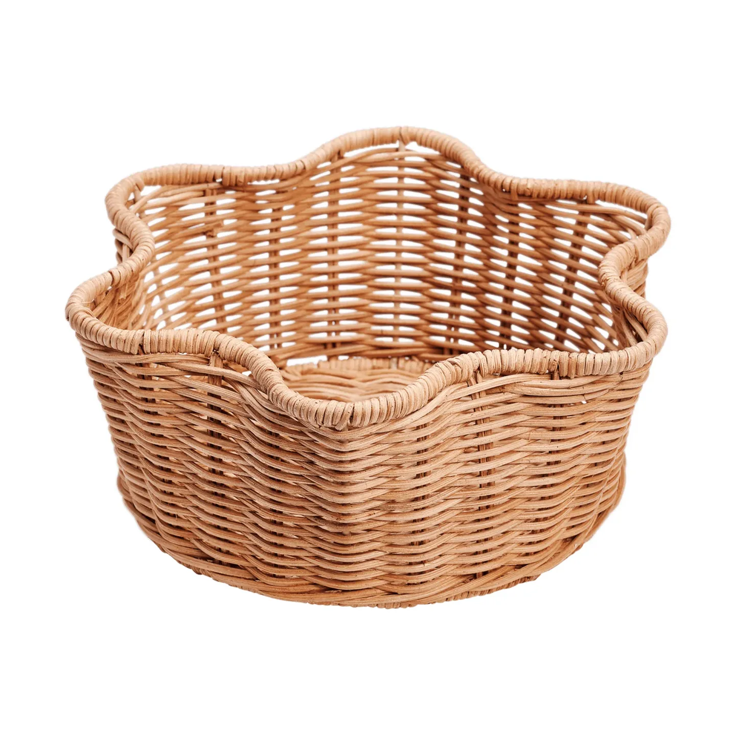 Pick a Poppy Rattan Round Korb Natur, 23 cm