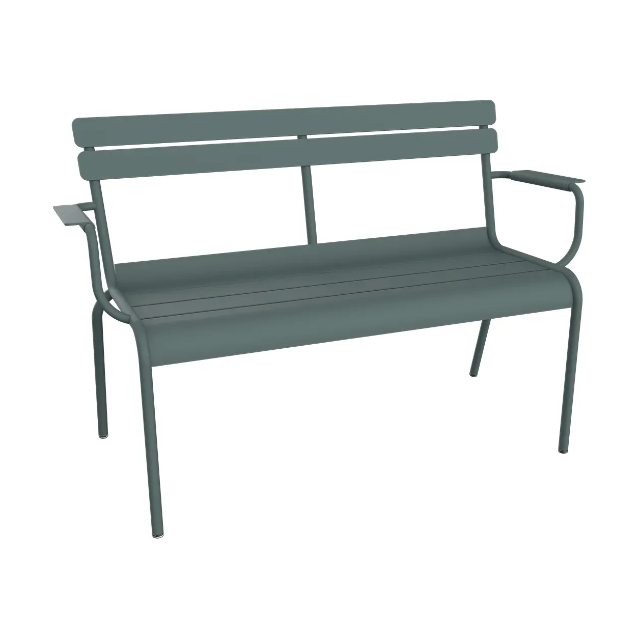 Fermob Luxembourg soffa med armstöd 131x55,5x86 cm Storm grey (grå)