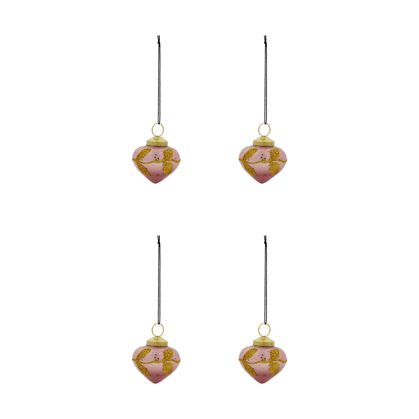 House Doctor Amore julhänge 4-pack Rosa
