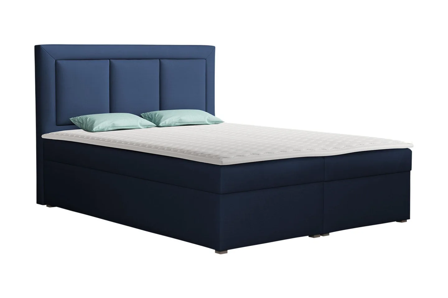 Moden Kontinentalsäng 180x215cm LED-belysning - Blå