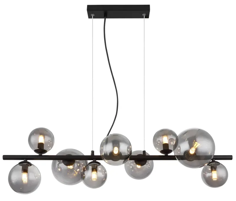 Globo Lighting - Riha 87cm - Taklampa - Rökfärgad