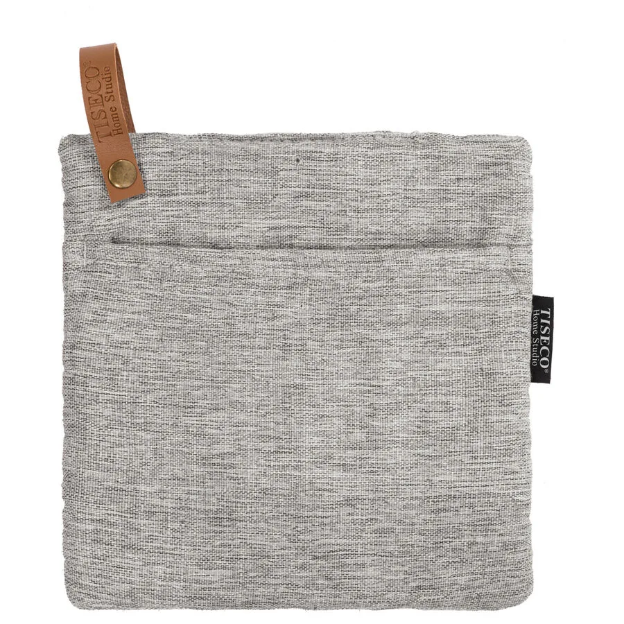 Topflappen Hercules Grau Leinen/Polyester 20 cm