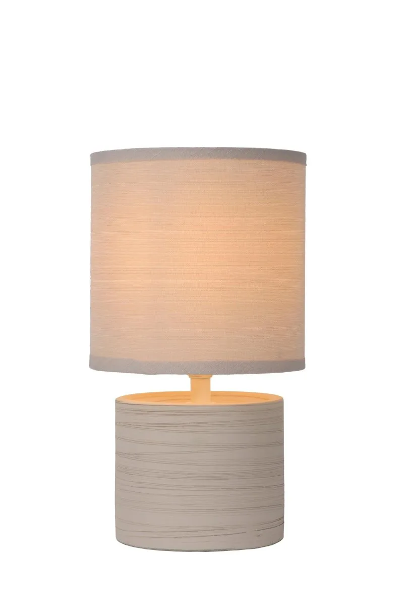 Lucide - Greasby 26cm - Bordslampa - Creme