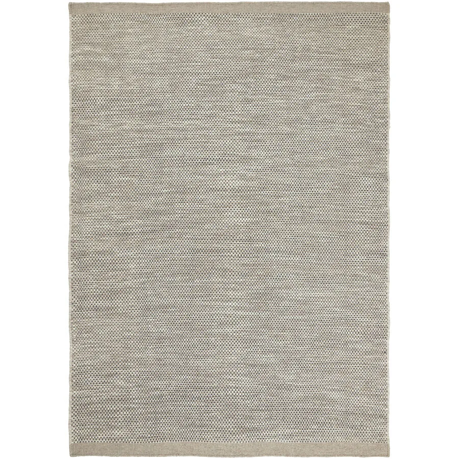 Teppich Asko Beige Wolle 140 cm 200 cm - Farbe: taupe - Teppich
