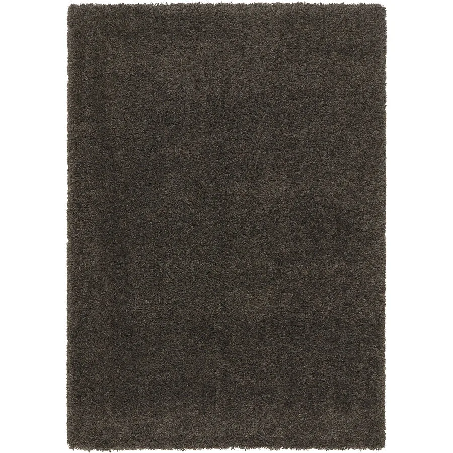 Teppich Luxury Shaggy dunkelgrau Polypropylen 60 x 115 cm