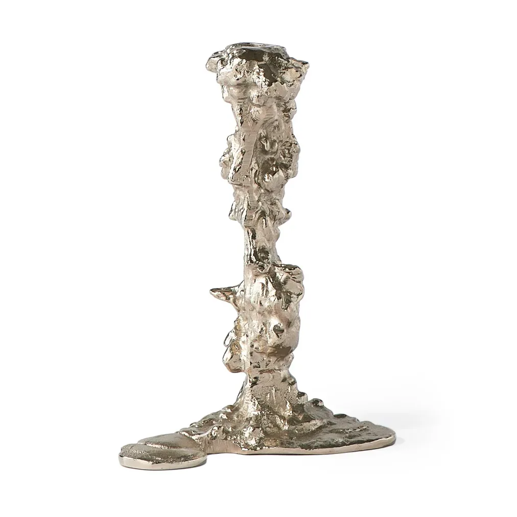 Drip ljusstake silver