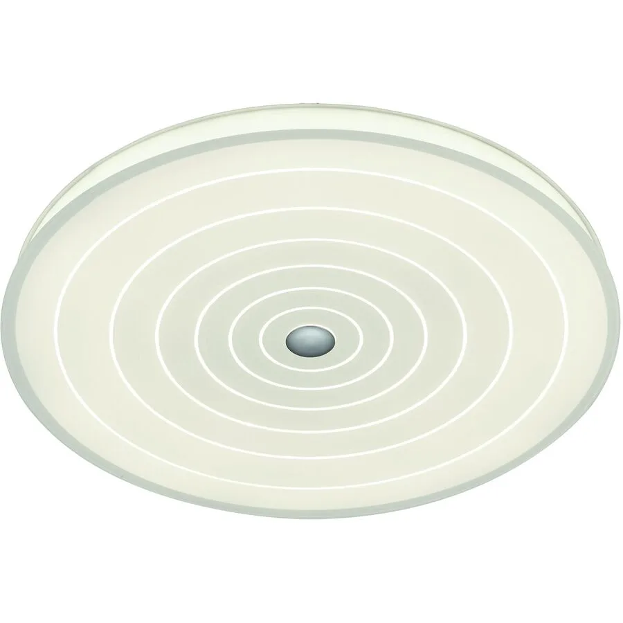 Designer-Deckenlampe Bankamp Mandala weiss mit Fernbedienung D 52 cm - LED - Lichtfarbe: Extra warmweiss - Material: Aluminium/Eisen/Glas -