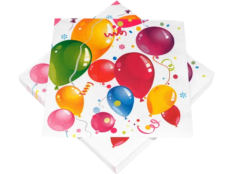 Set 20 Servietten SWAN Papier rot