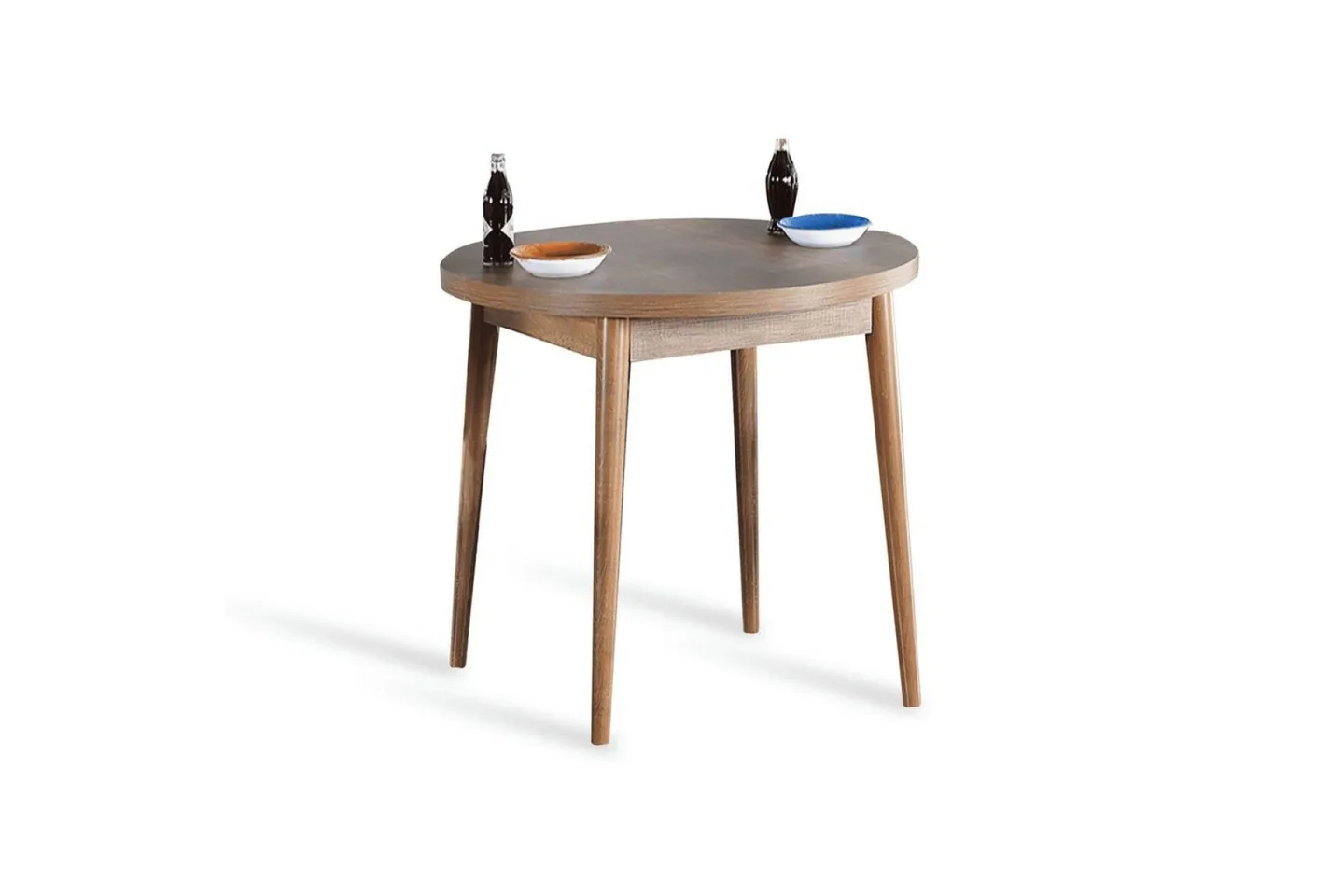 Cavuria Matbord 90 cm Rund - Valnöt