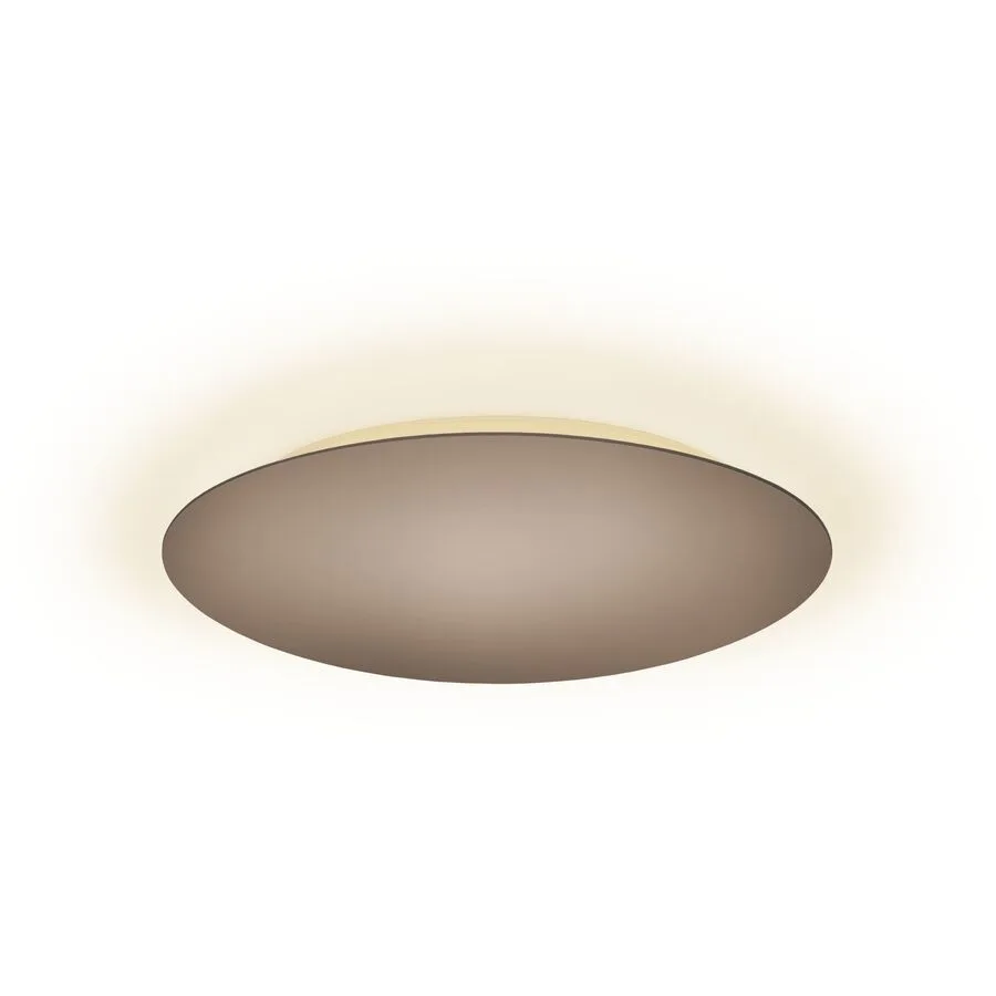 Escale Deckenlampe Blade Braun/Grau Aluminium 44 cm 4 cm - Farbe: taupe - LED - Lichtfarbe: Extra warmweiss - LED Energiesparlampen