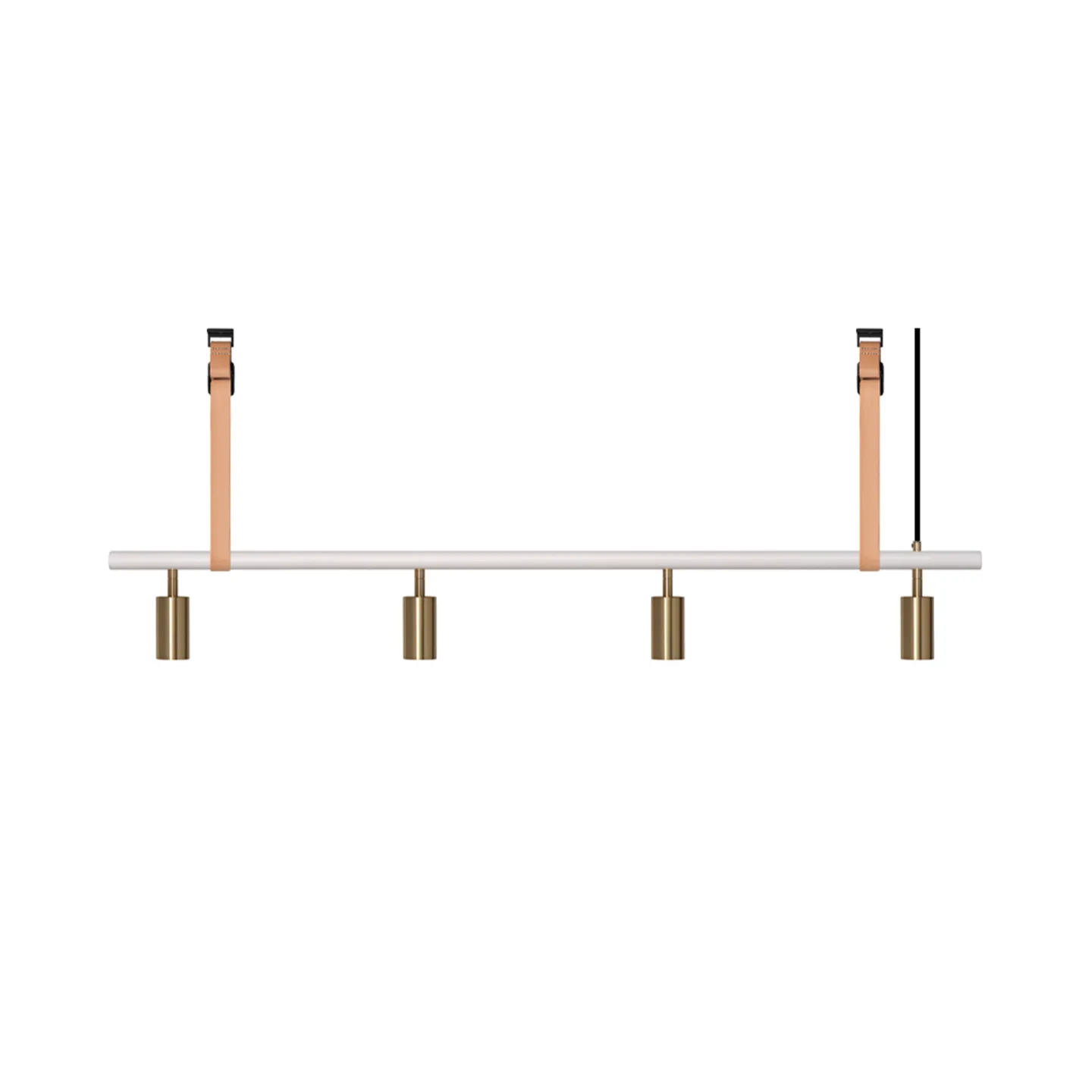 Rubn - Long John 4 White/Brass / Nature Leather - Takkronor - Niclas Hoflin - Guld,Vit
