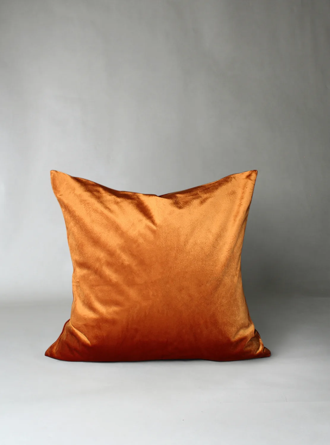 Putetrekk - Fløyelsputer Marlyn (oransje) (Størrelse: 50 x 50 cm)