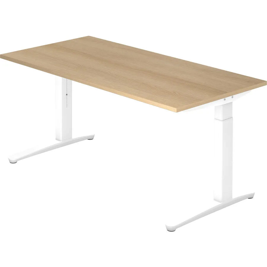 Schreibtisch Office eiche Holzwerkstoff B 160 T 80 cm