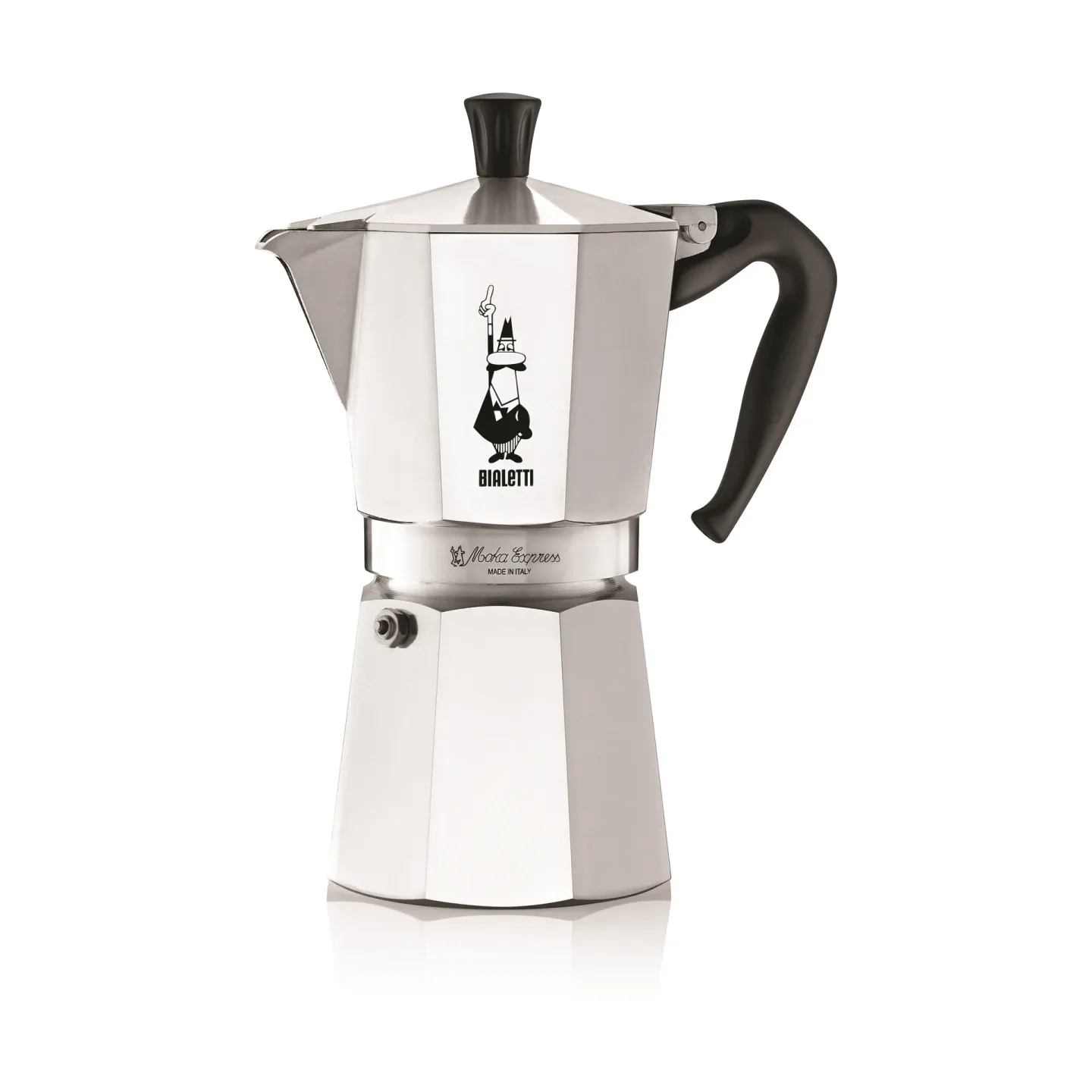 Bialetti Moka Kaffeemaschine 9 Tassen Silber